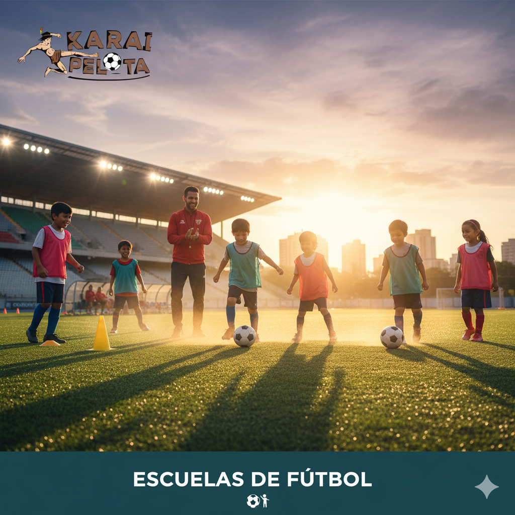 Niños y niñas jugando fútbol - Escuelas de Fútbol