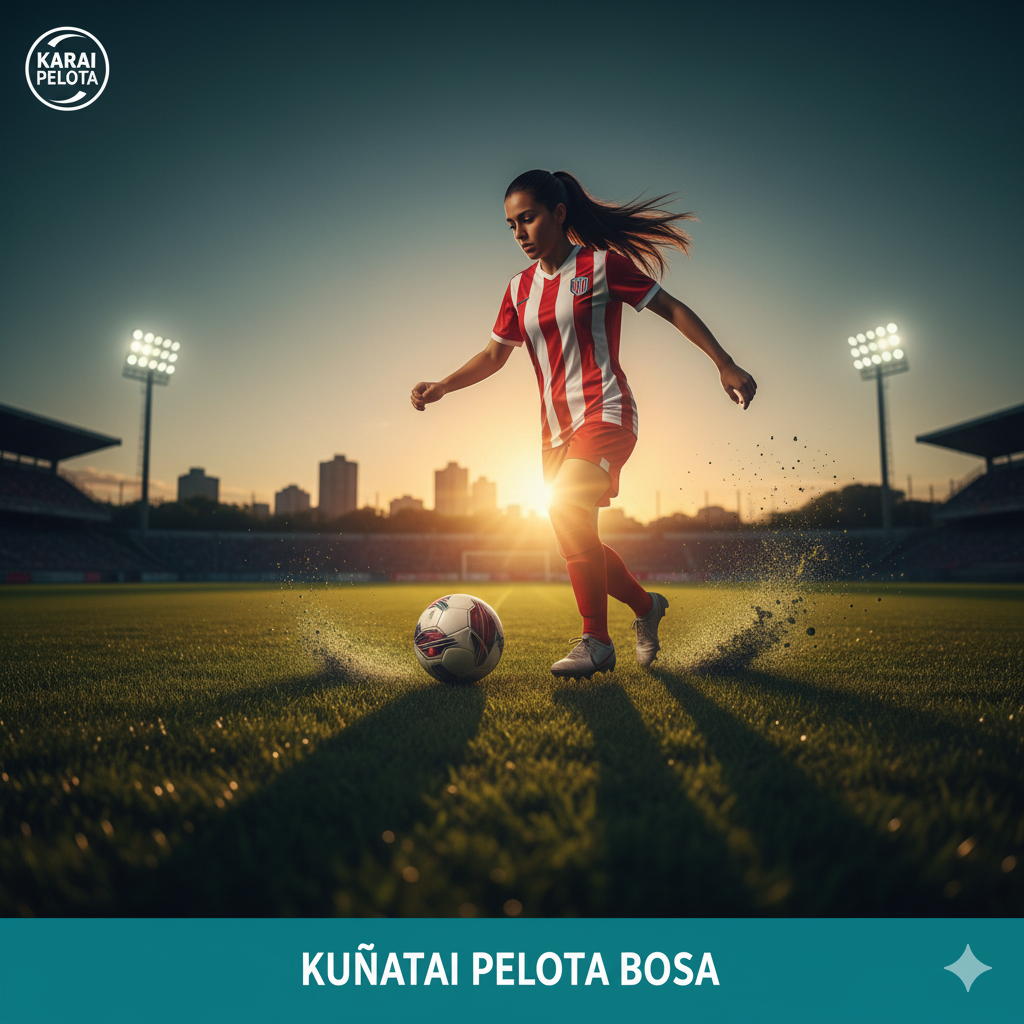 Jugadora de fútbol femenino - Kuñatai Pelota Bosa